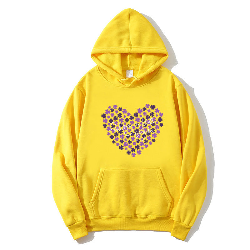 Women's hoodie with floral heart design Lisslune