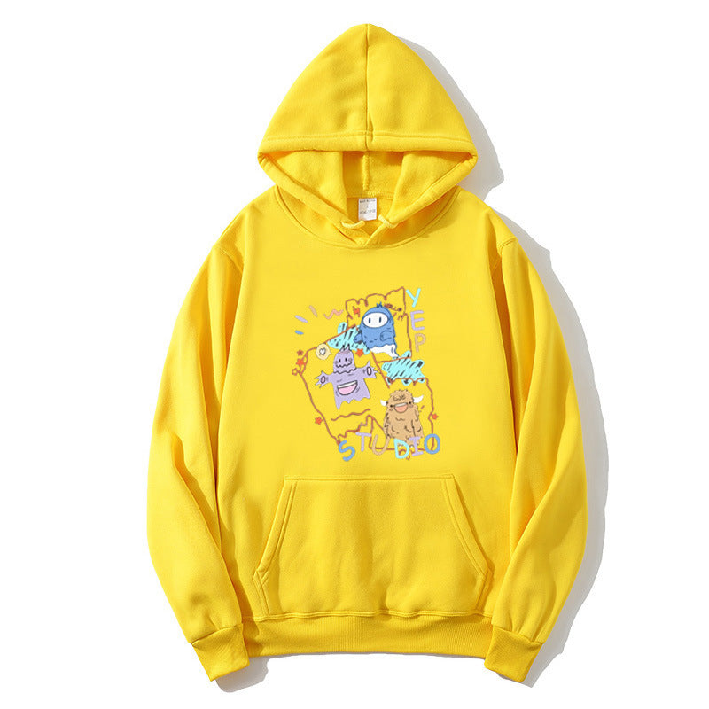 Women's hoodie with playful cartoon design Lisslune