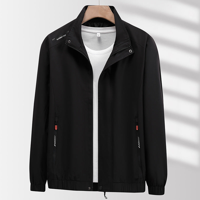 Men's Windproof Transitional Jacket with Practical Hood Design Lisslune