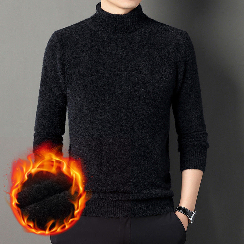 Men's high-quality turtleneck sweater made of soft material Lisslune