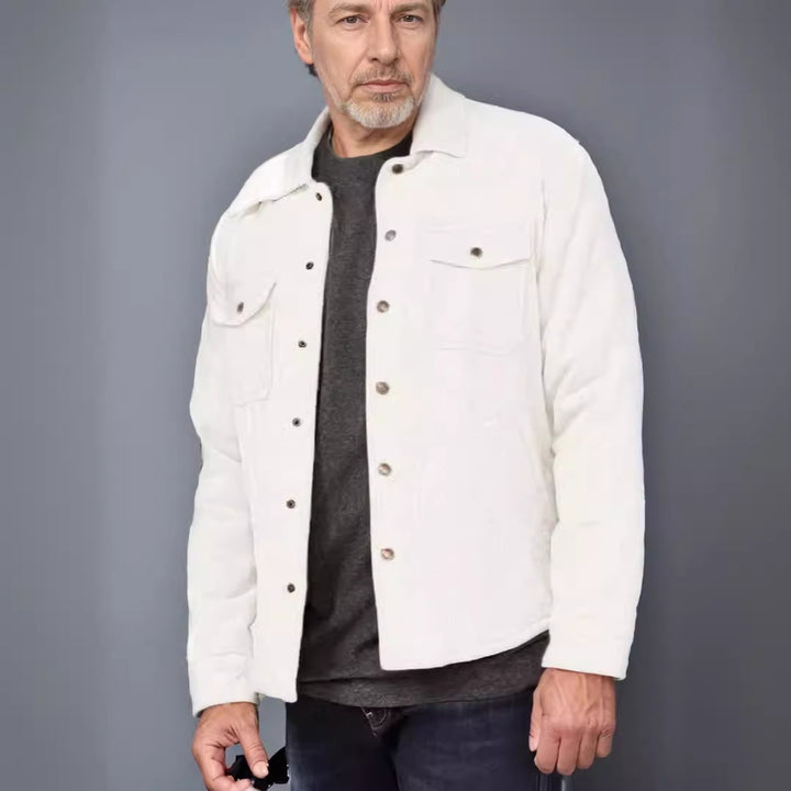 Men's cord jacket with utilitarian details Lisslune