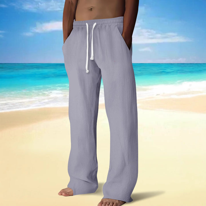 Men's casual beach shorts with elastic waistband and practical pockets Lisslune
