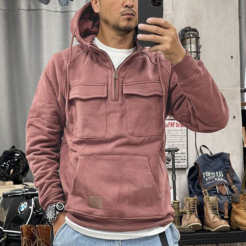 Men's Functional Hoodie with Practical Pockets Lisslune