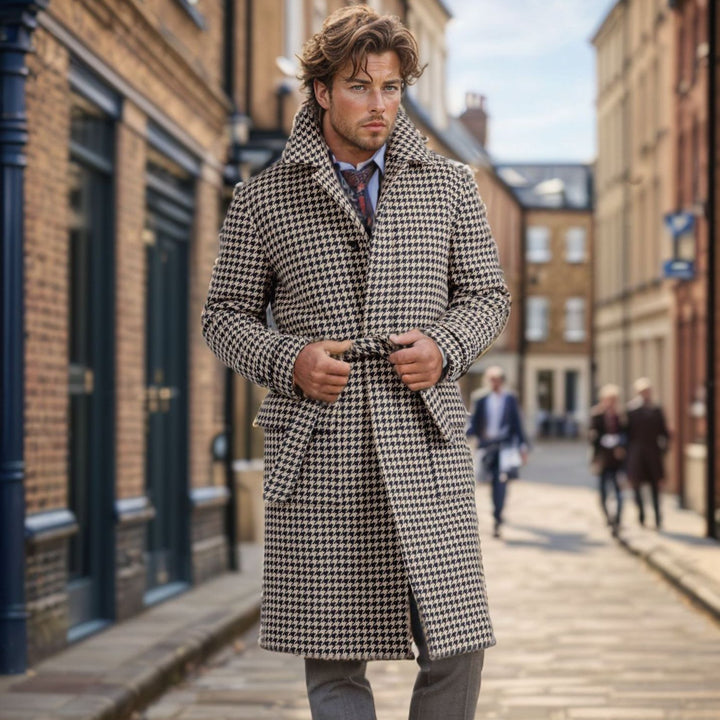 Men's classic wool coat Lisslune