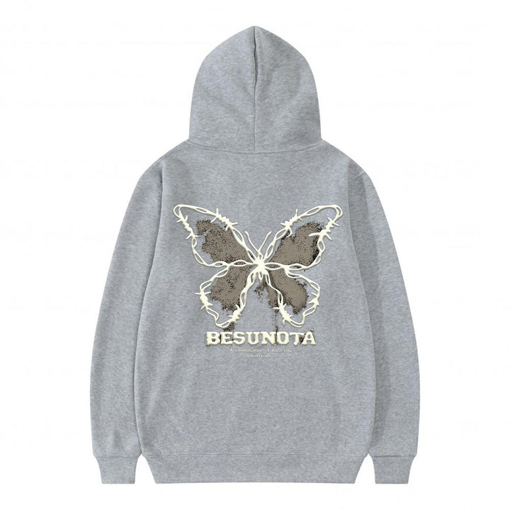 Women's hoodie with creative butterfly motif Lisslune