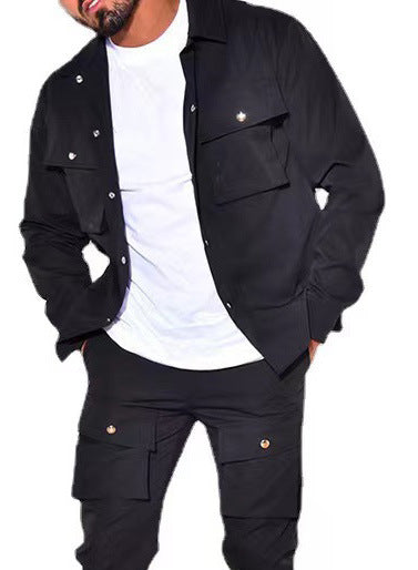 Men's Cargo Pants and Jacket Set Lisslune