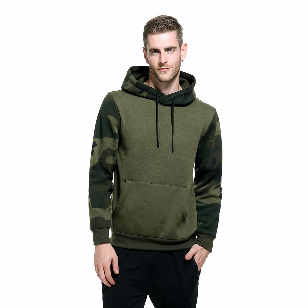Men's hoodie with modern camouflage design Lisslune
