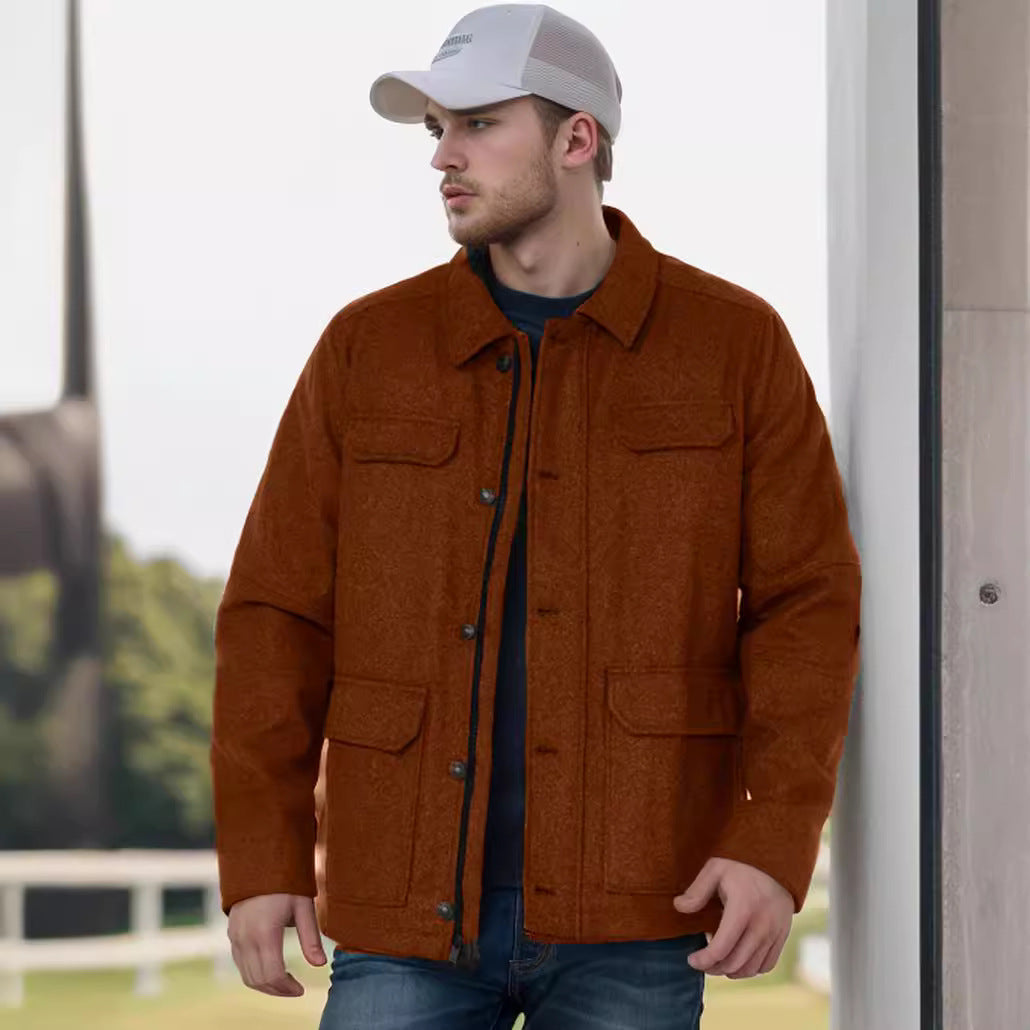 Men's Casual Flannel Jacket Lisslune