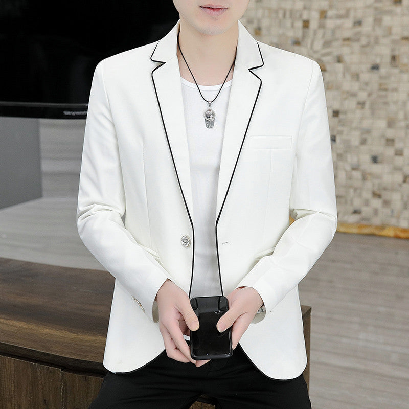Men's elegant blazer jacket with contrasting accents Lisslune