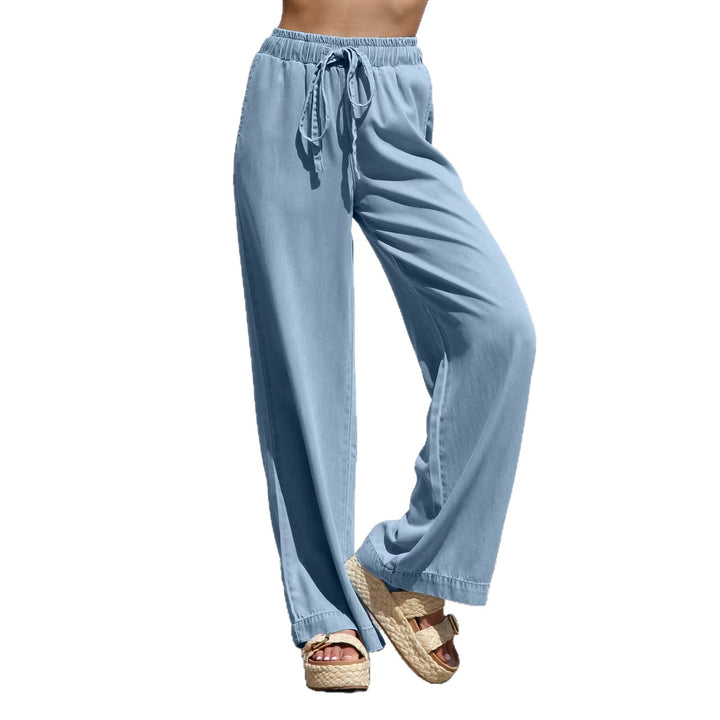 Women's loose, comfortable summer pants with adjustable waistband and relaxed fit