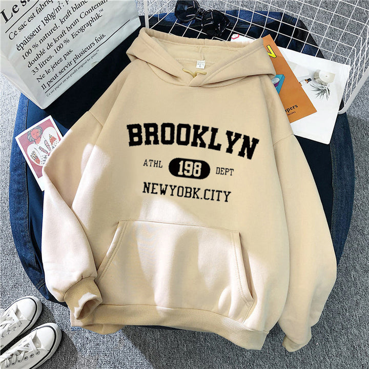 Women's hoodie with casual Brooklyn design Lisslune