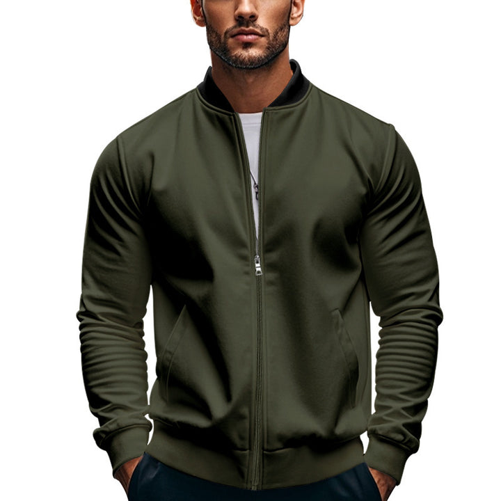 Men's sporty bomber jacket with practical pockets Lisslune