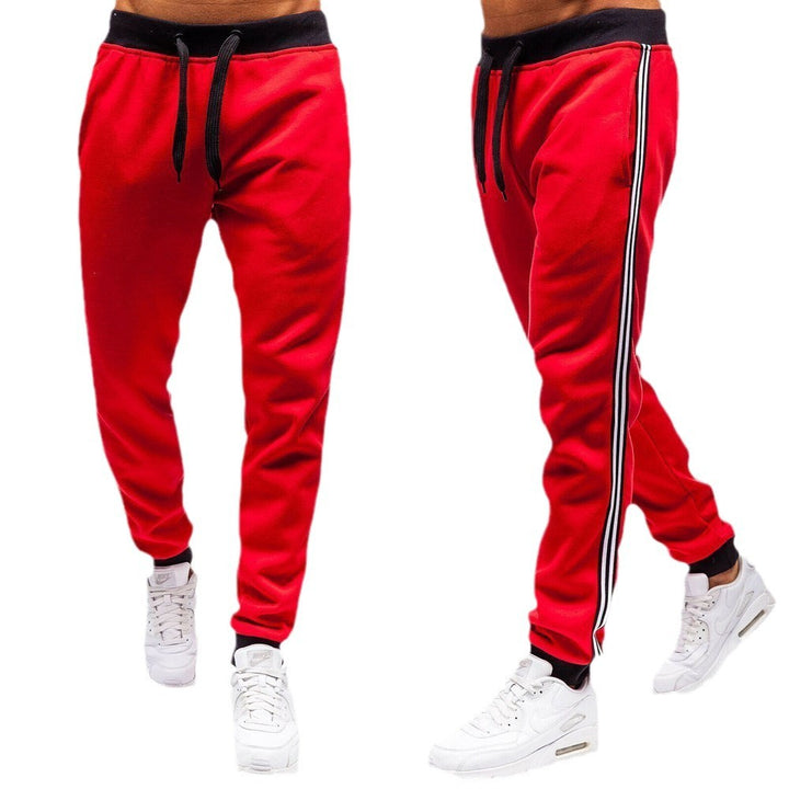 Men's sporty sweatpants with side stripes Lisslune