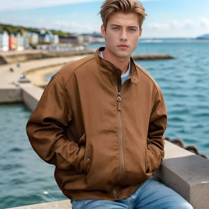 Men's versatile bomber jacket with practical pockets Lisslune