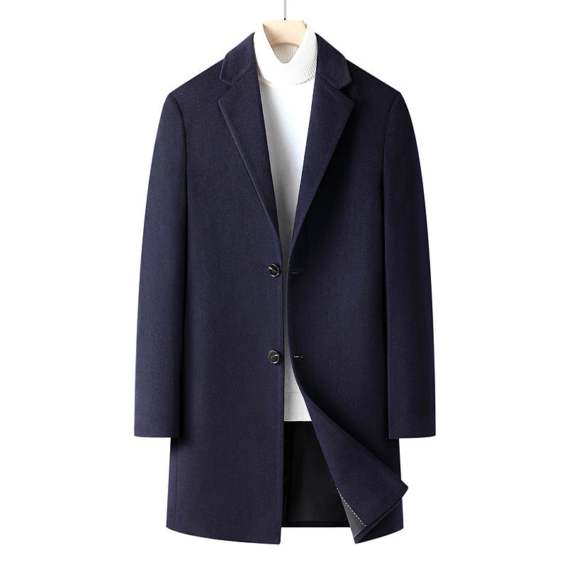 Men's Elegant Wool Coat Lisslune