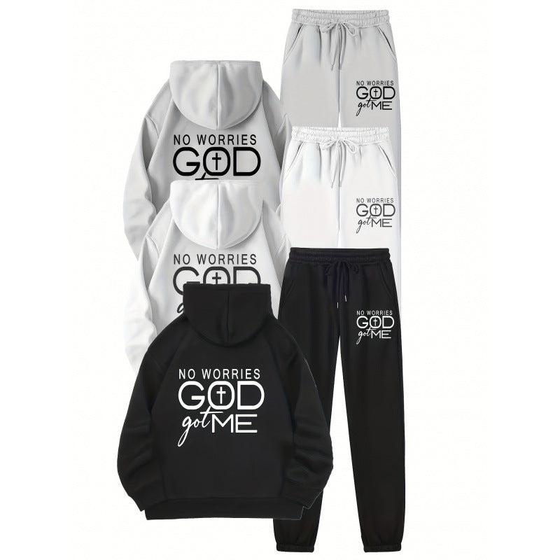 Women’s sporty hoodie and jogger set with inspiring motif Lisslune