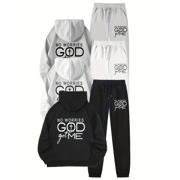 Women’s sporty hoodie and jogger set with inspiring motif Lisslune