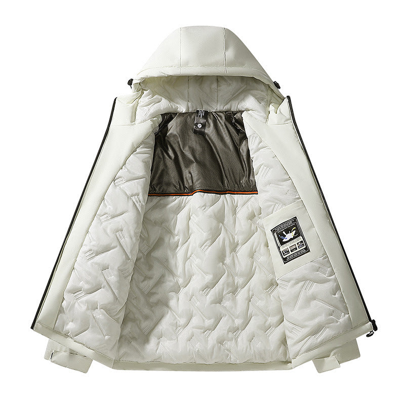 Men's Multifunctional Outdoor Jacket with Weatherproof Membrane and Insulating Lining Lisslune