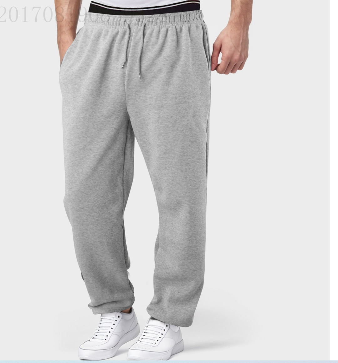 Men's comfortable sweatpants with elastic waistband and side pockets Lisslune