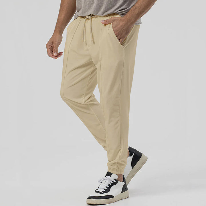 Men's Sporty Jogging Pants with Elastic Waistband and Practical Pockets Lisslune
