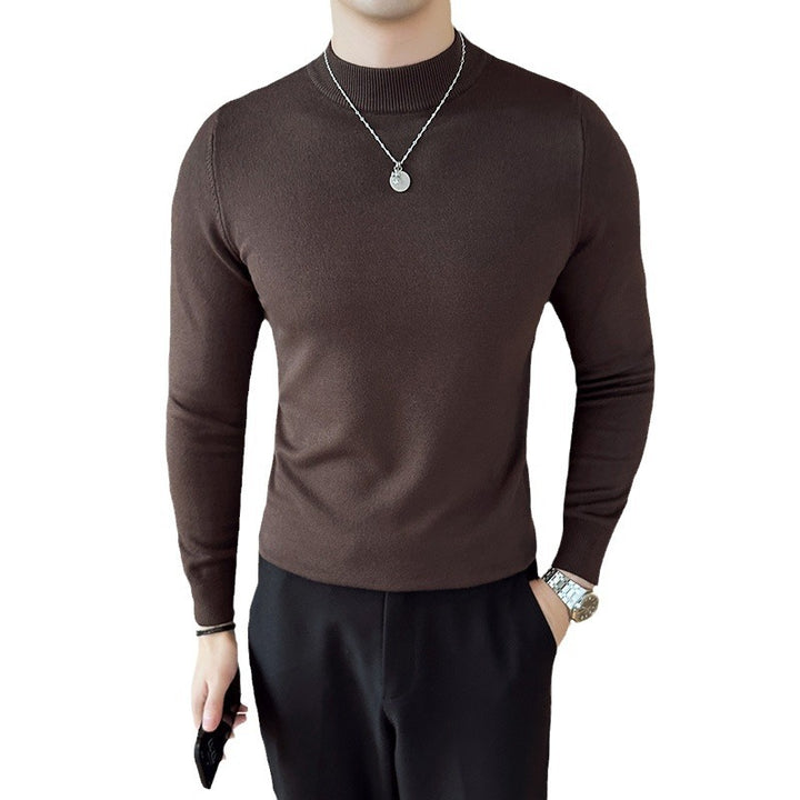 Men's stylish sweater with high collar and elegant fit Lisslune