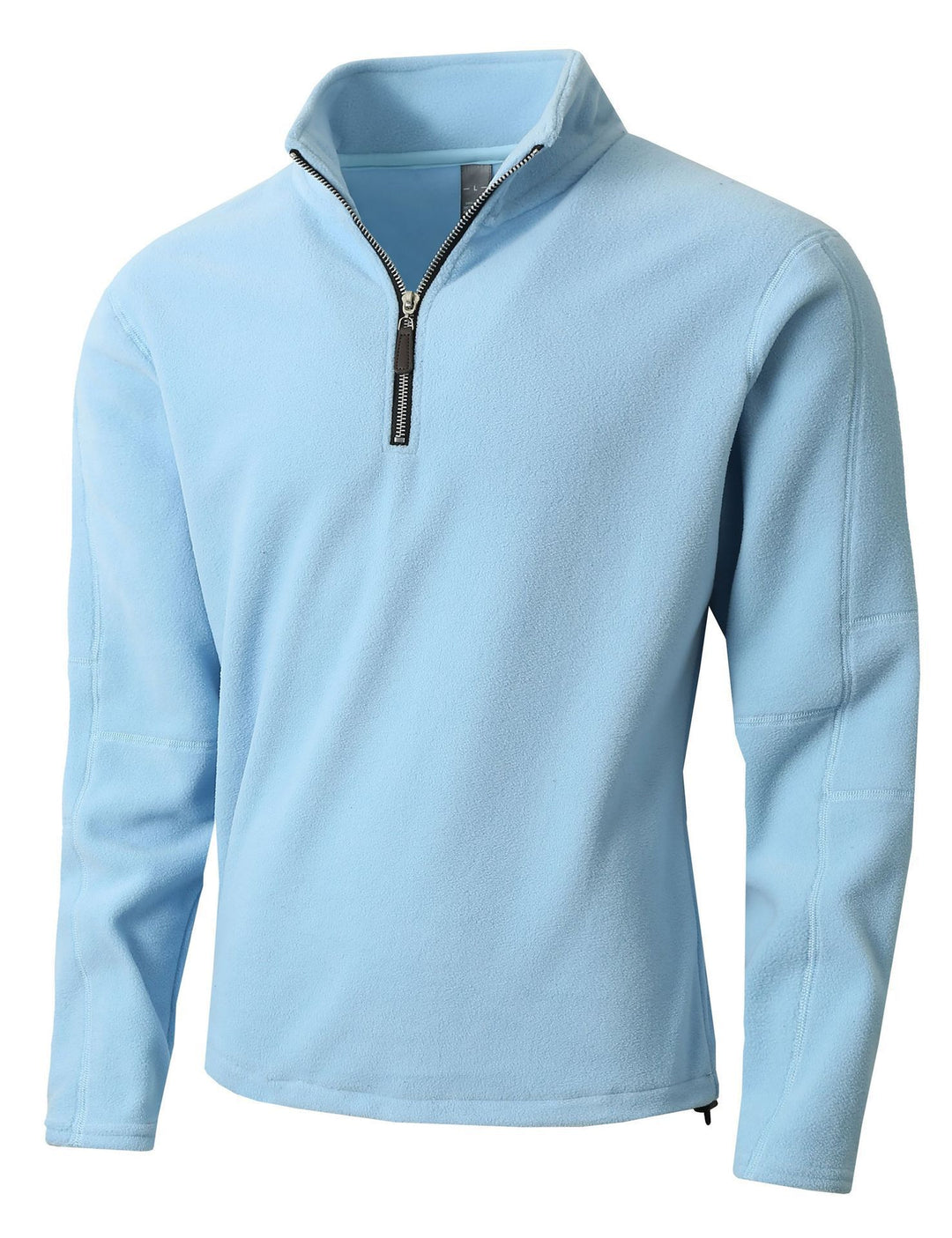 Men's fleece pullover with half-length zipper and stand-up collar Lisslune