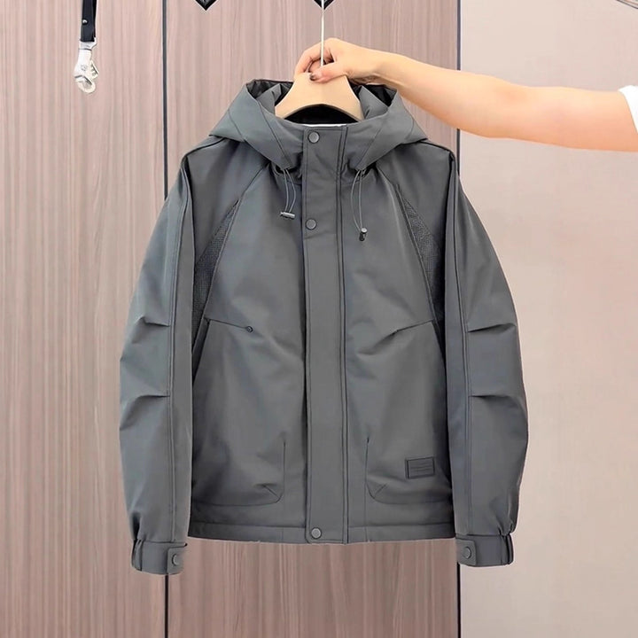 Men's Urban Outdoor Jacket with Practical Hood Design Lisslune
