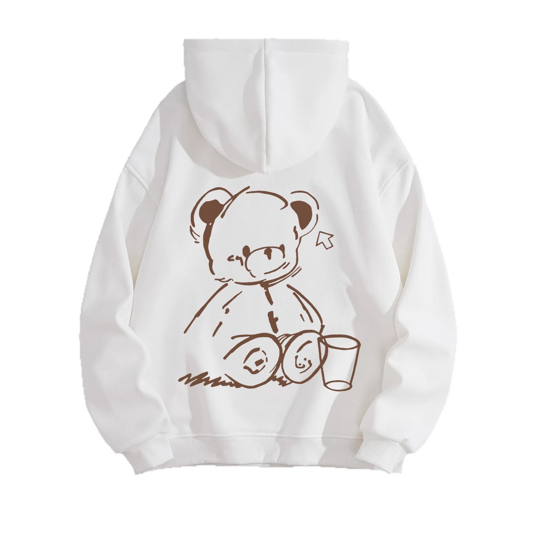 Women's Hoodie with Casual Bear Design Lisslune