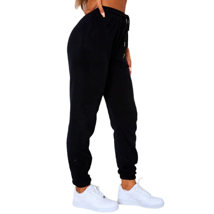 Women's leisure pants with a wide cut and elastic waistband Lisslune