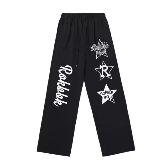 Women Chic Leisure Pants with Eye-Catching Graphics Lisslune