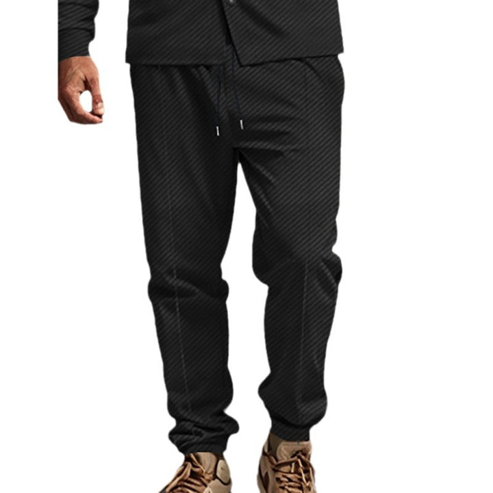 Men's brand joggers with elastic waistband and practical side pockets Lisslune