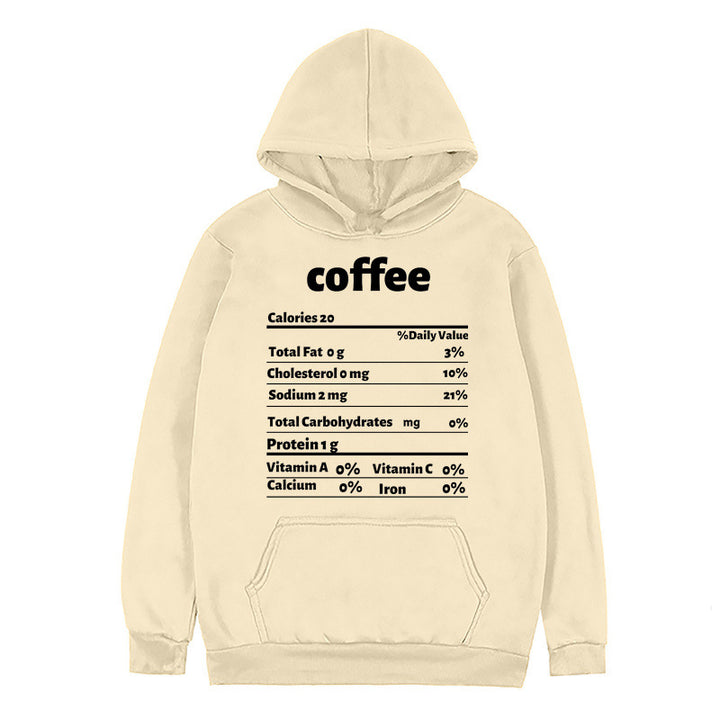 Women's hoodie with creative nutritional design Lisslune