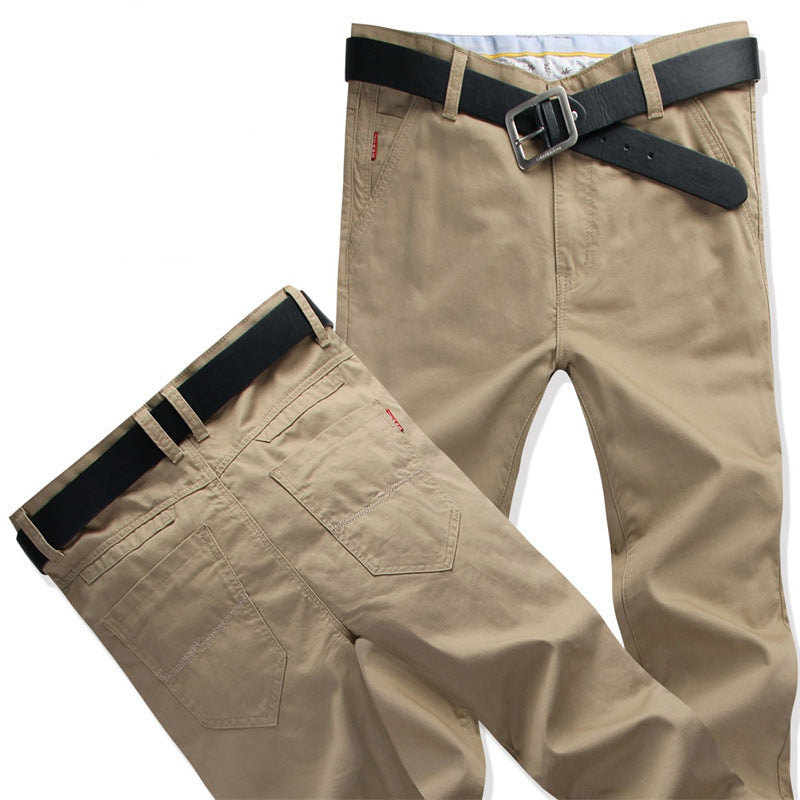 Men's Comfortable Cotton Chino Pants Lisslune