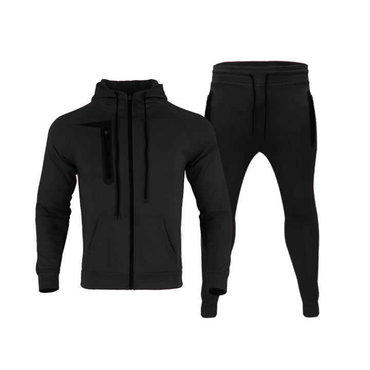 Men's sporty leisure set with highly elastic jacket and comfortable jogger pants Lisslune