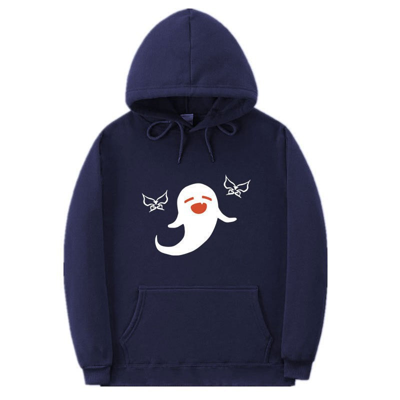 Women's Hoodie with Playful Ghost Design Lisslune