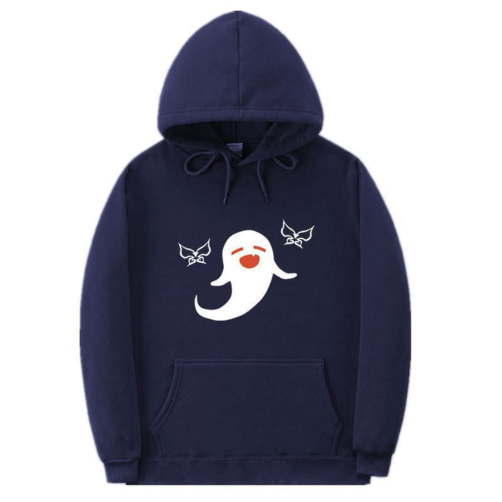 Women's Hoodie with Playful Ghost Design Lisslune