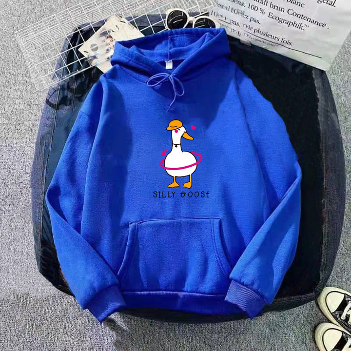 Women's hoodie with funny duck motif Lisslune