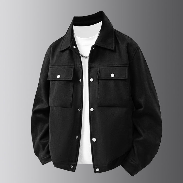 Men's Casual Overshirt Jacket with Practical Chest Pockets Lisslune
