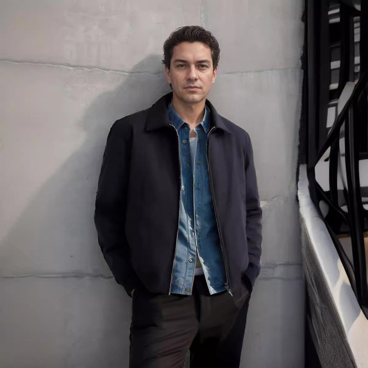 Men's casual jacket with modern design and practical details Lisslune