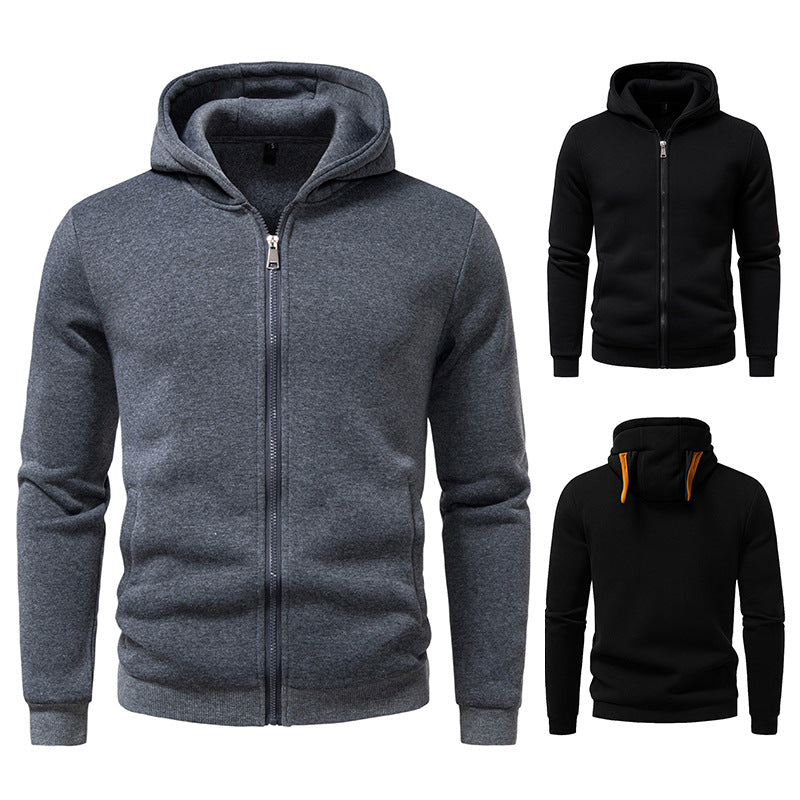 Men's comfortable hoodie with full-length zipper Lisslune