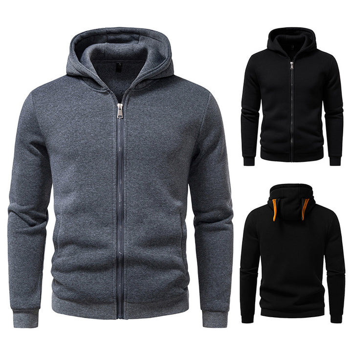 Men's comfortable hoodie with full-length zipper Lisslune