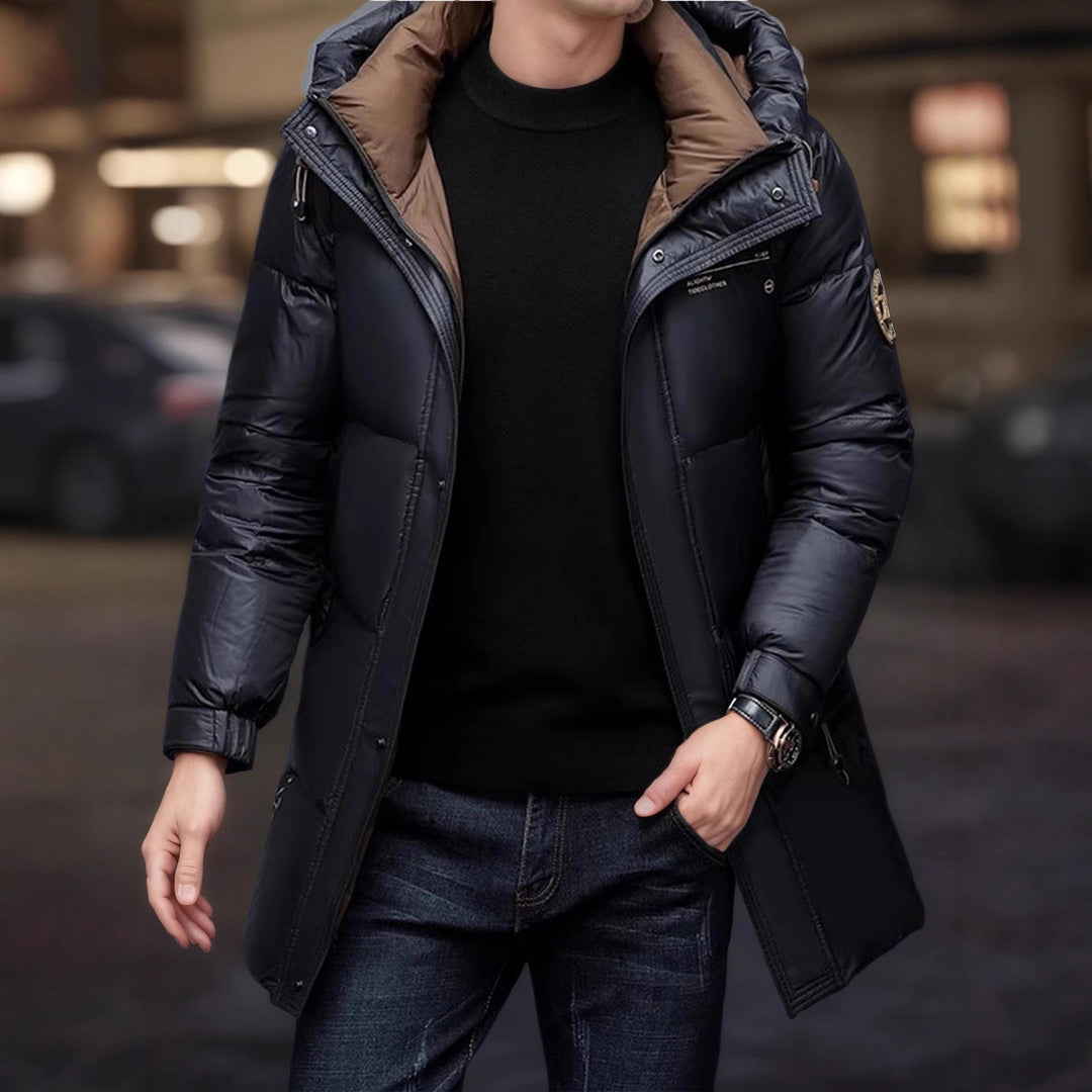 Men's Stylish Long Winter Jacket with Insulating Inner Lining Lisslune