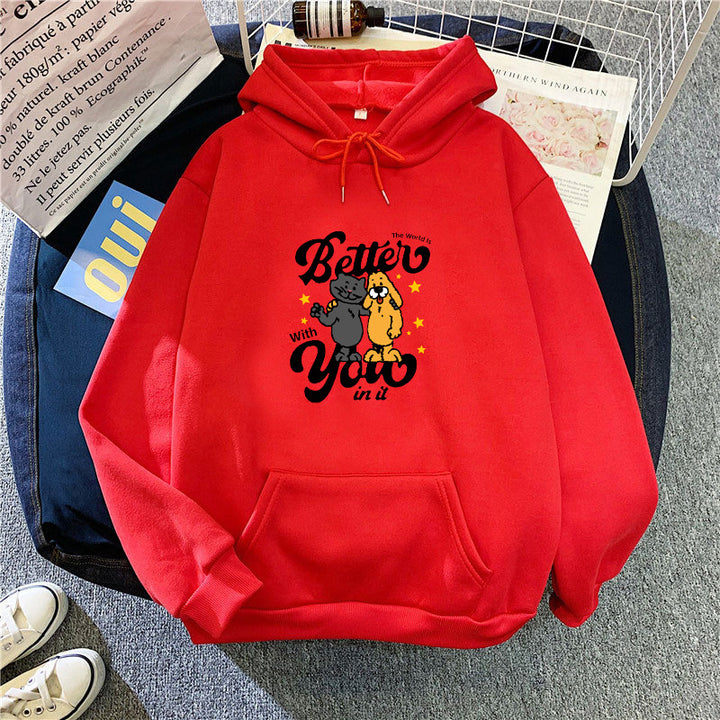 Women's hoodie with playful animal motif Lisslune