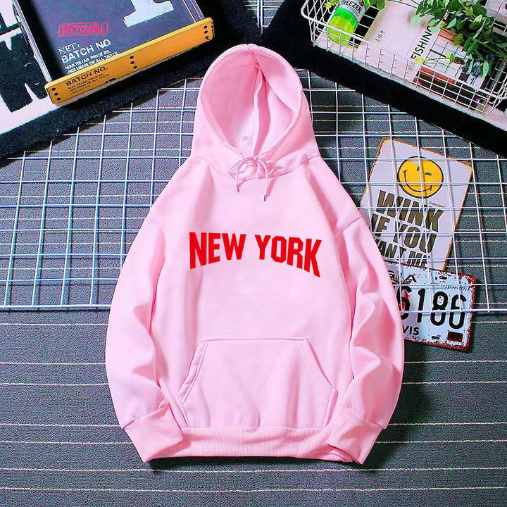 Women's hoodie with stylish New York design Lisslune