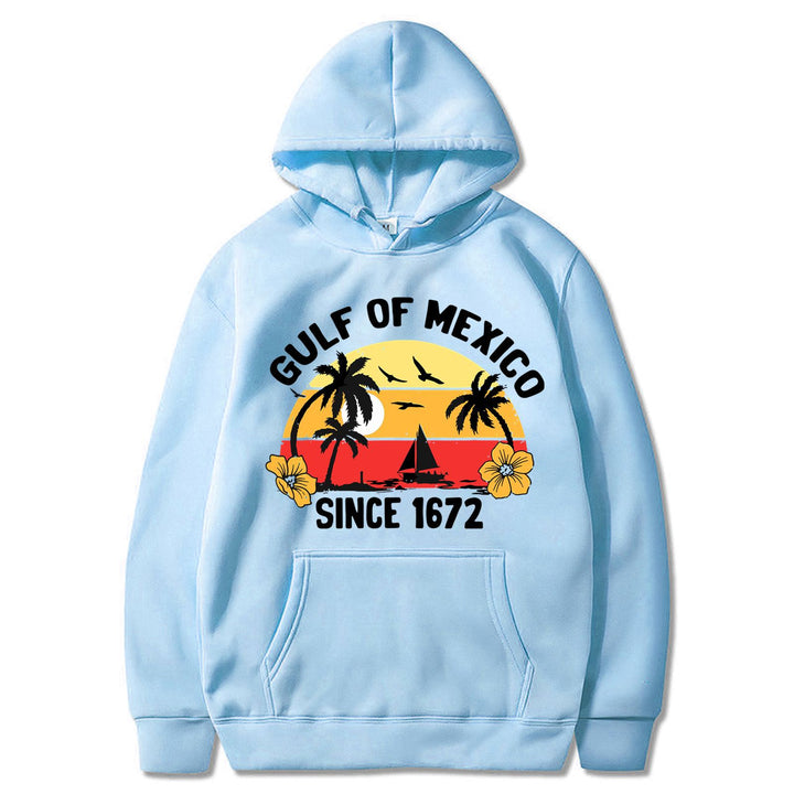 Women's hoodie with creative beach motif and high-quality fabric Lisslune
