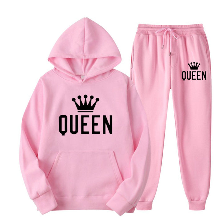 Women’s tracksuit with stylish crown design and loose fit Lisslune