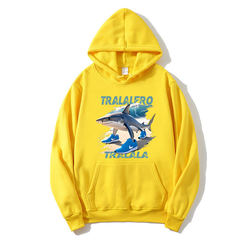 Women's hoodie with funny shark motif and graphic elements Lisslune