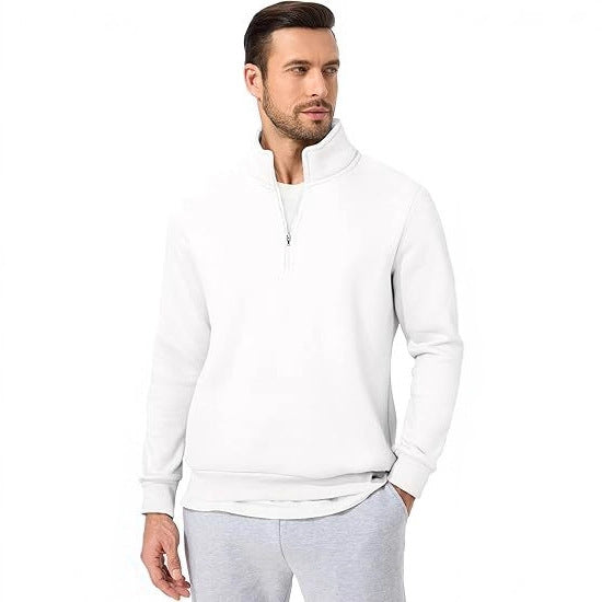 Men's sweatshirt with half zipper and modern cut Lisslune