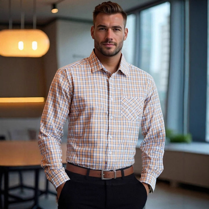 Men's checked shirt Lisslune