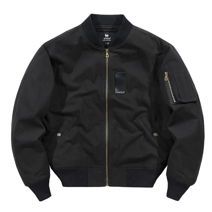 Men's Stylish Bomber Jacket with Practical Functional Pockets Lisslune